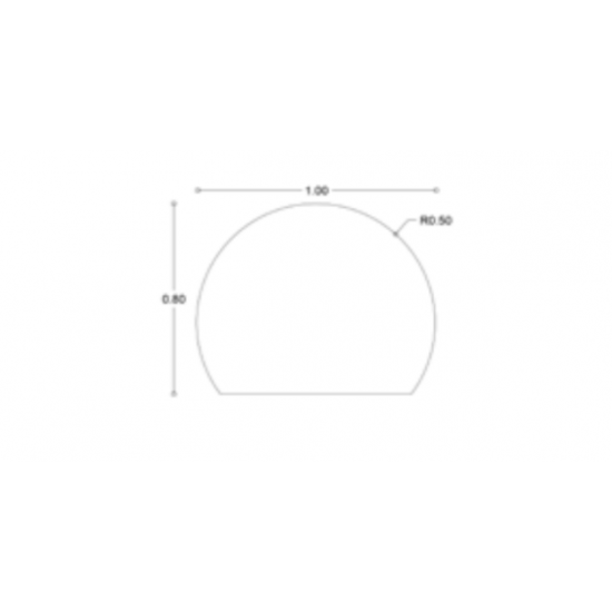 Καθρέπτης Μπάνιου Cropped Circle Φ100εκ. με Led